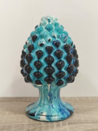 Pigna Colata in Ceramica Siciliana Artigianale - Pittura a Freddo - 16 cm - Multicolor 4